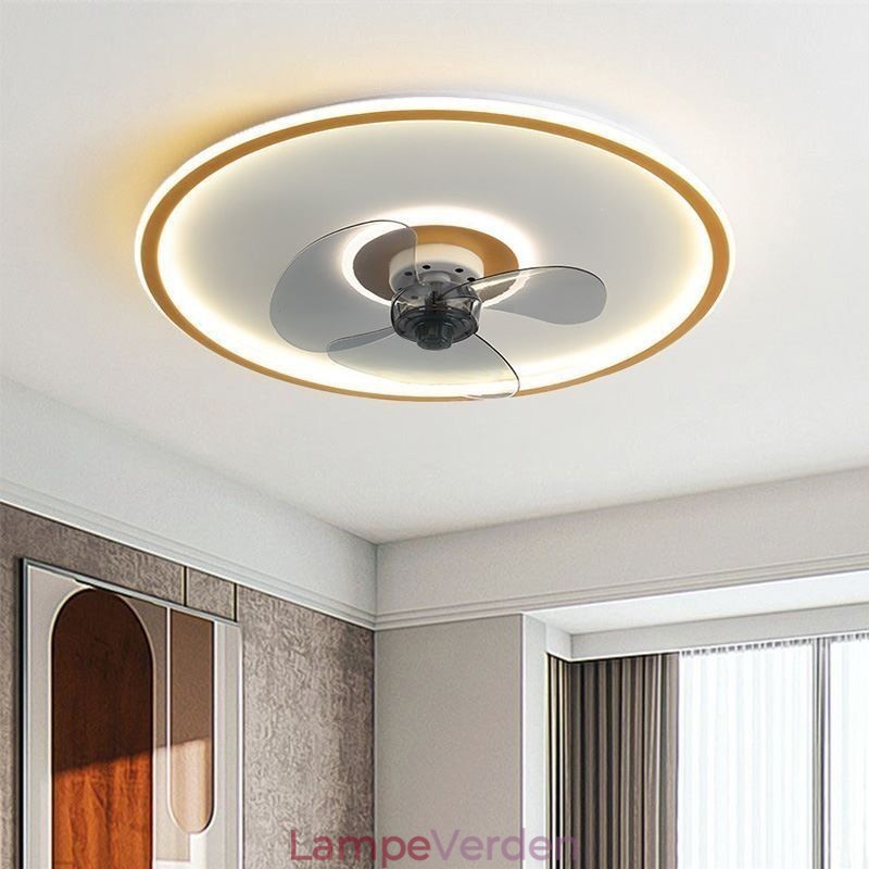 Macaron Loftsventilator Lys Fjernbetjening Decor Ventilator