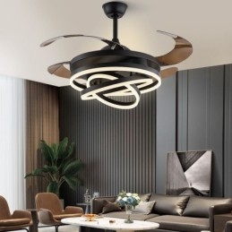 Creative Inverter Fan Lysekrone Fan Light