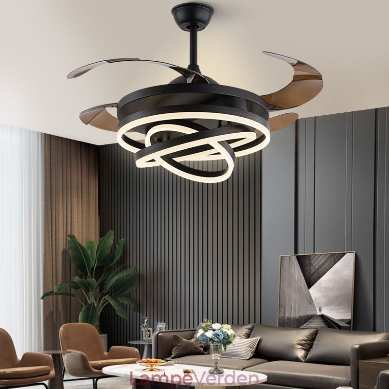 Creative Inverter Fan Lysekrone Fan Light
