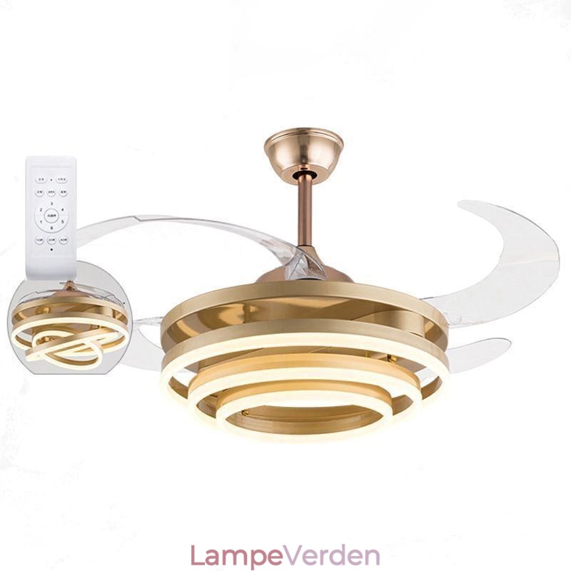 Creative Inverter Fan Lysekrone Fan Light