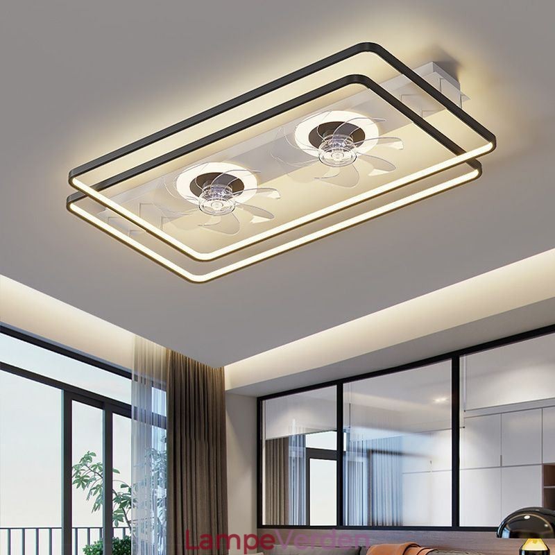 Moderne Flush Mount Loftsventilator med lys fjernbetjening