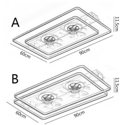 Moderne Flush Mount Loftsventilator med lys fjernbetjening