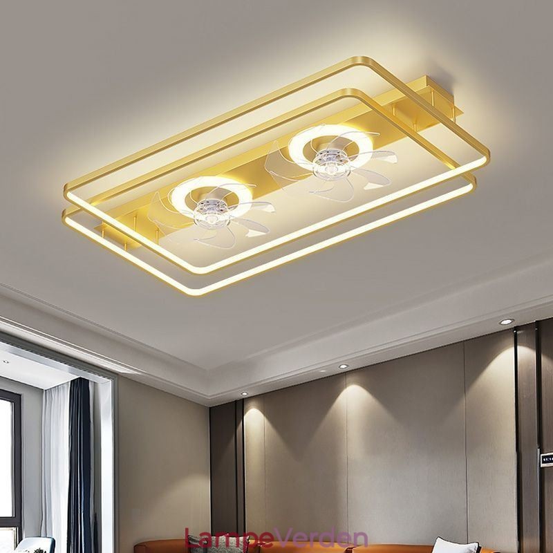 Moderne Flush Mount Loftsventilator med lys fjernbetjening