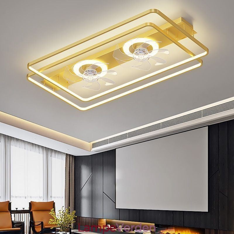 Moderne Flush Mount Loftsventilator med lys fjernbetjening