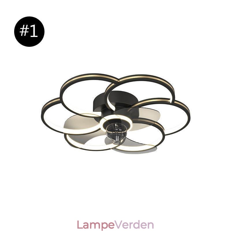 Loftsventilatorer med lys Lysekrone Ventilator
