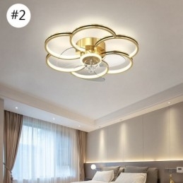 Loftsventilatorer med lys Lysekrone Ventilator
