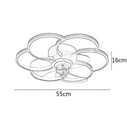 Loftsventilatorer med lys Lysekrone Ventilator