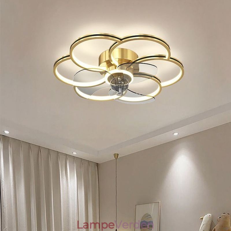 Loftsventilatorer med lys Lysekrone Ventilator