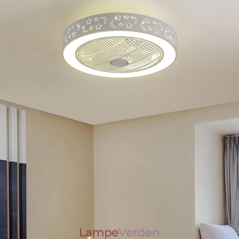 Ultratyndt loftsventilatorlys Usynlig loftsventilator med lys
