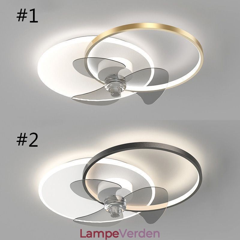 Loftsventilatorlampe Moderne Art Deco belysningsarmaturer