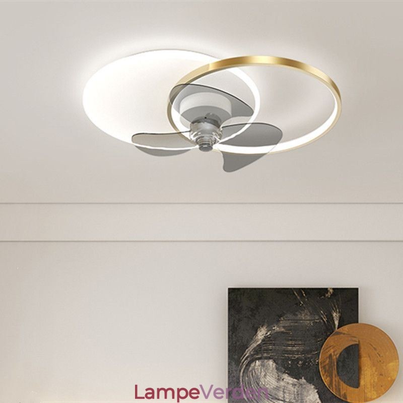 Loftsventilatorlampe Moderne Art Deco belysningsarmaturer
