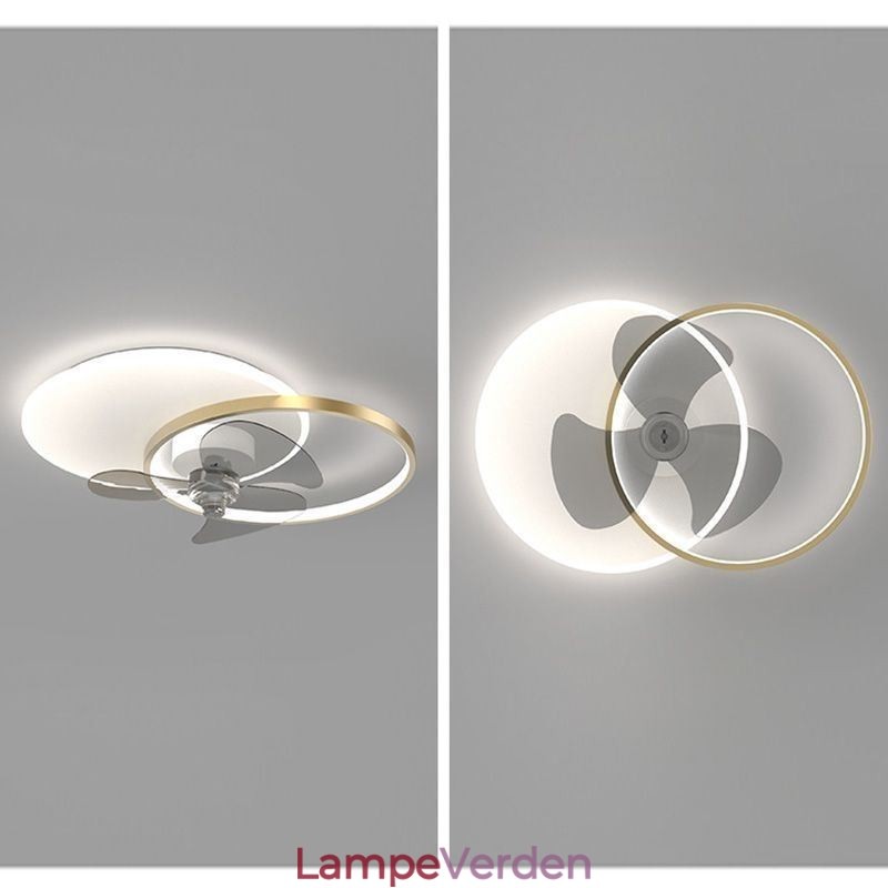 Loftsventilatorlampe Moderne Art Deco belysningsarmaturer