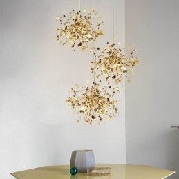 Pailletter lysekrone Rustfrit stål Pendant Belysning Dining
