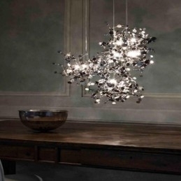 Pailletter lysekrone Rustfrit stål Pendant Belysning Dining