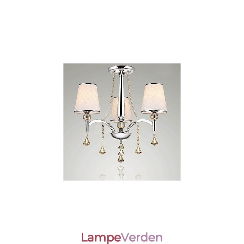 Moderne moderne krystal krom metal lysekrone