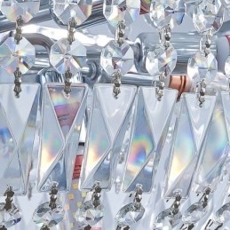 Retro krystal lysekrone amerikansk luksus krystal loftslampe med 18 lys