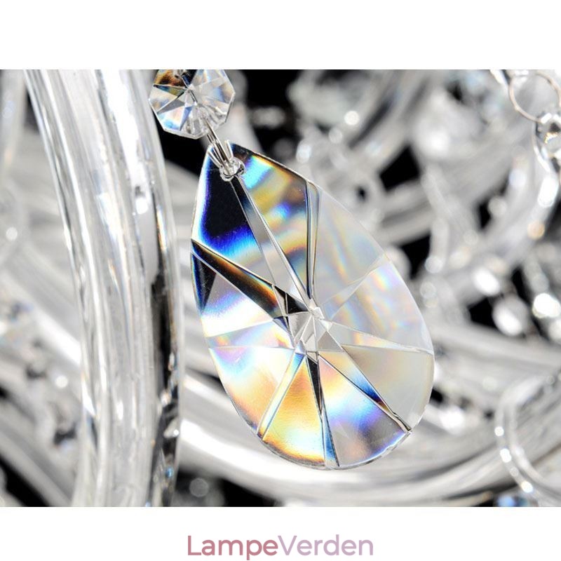 Europæisk krystallysekrone krystaldekoration loftslampe med 65 lys