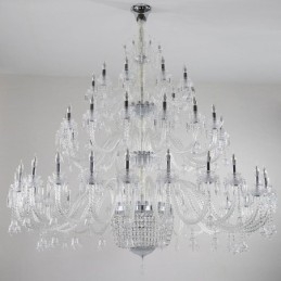 Europæisk krystal lysekrone dekoration loftslampe med 50 lys