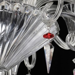 Europæisk krystal lysekrone dekoration loftslampe med 18 lys
