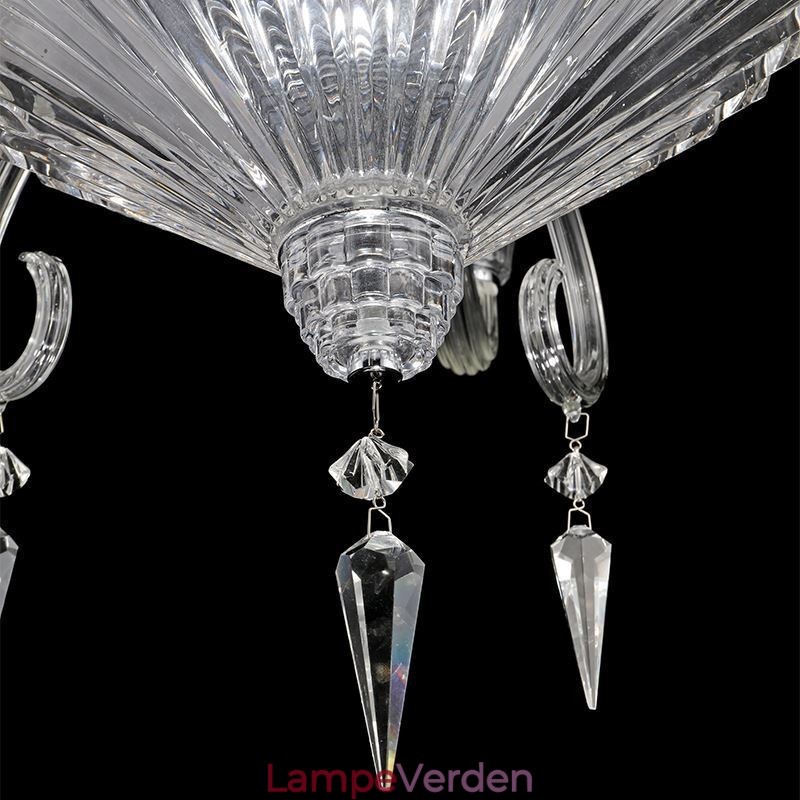 Europæisk krystal lysekrone dekoration loftslampe med 12 lys