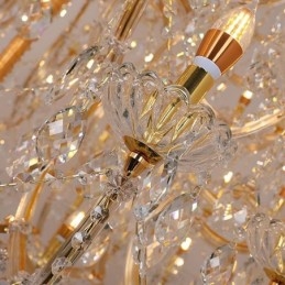 Luksus krystal lysekrone dekoration loftslampe med 96 lys