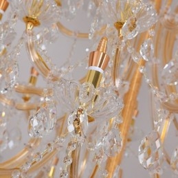 Luksus krystal lysekrone dekoration loftslampe med 96 lys