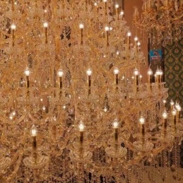 Luksus krystal lysekrone dekoration loftslampe med 96 lys