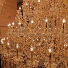 Luksus krystal lysekrone dekoration loftslampe med 96 lys