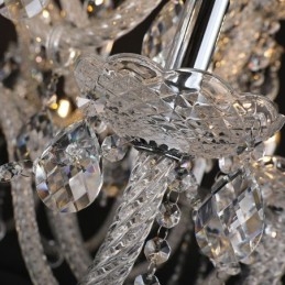 Europæisk krystal lysekrone loftslampe med 53 lys