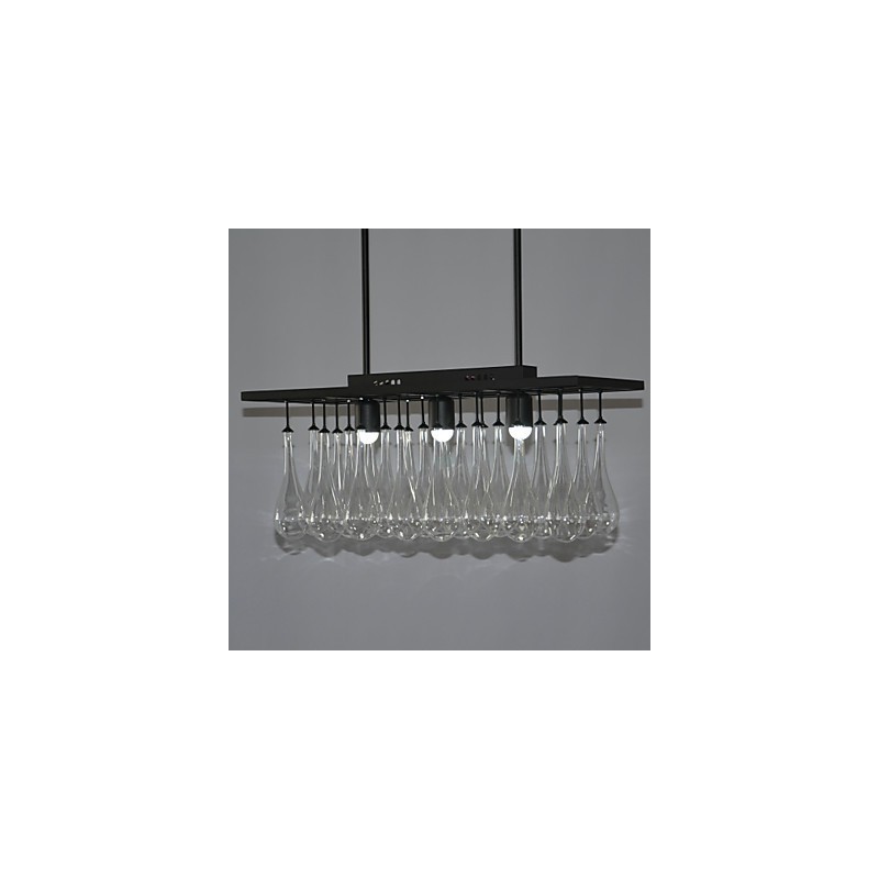 Moderne moderne krystalmaleri metal lysekrone