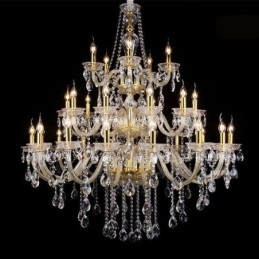 Luksus krystal lysekrone dekoration loftslampe med 32 lys