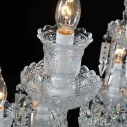 Europæisk krystal lysekrone loftslampe med 48 lys
