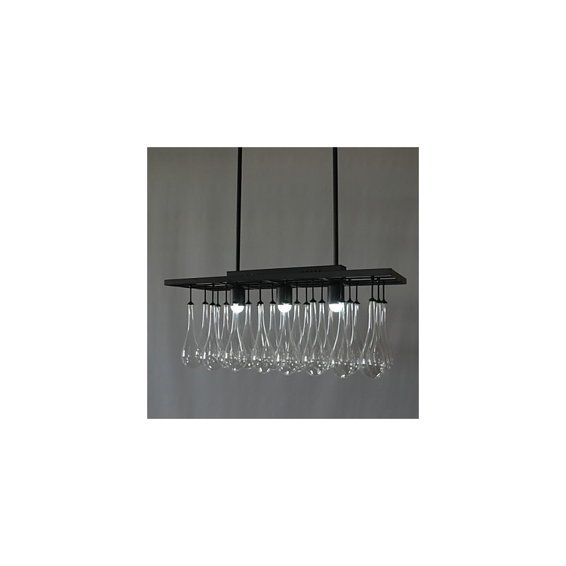 Moderne moderne krystalmaleri metal lysekrone