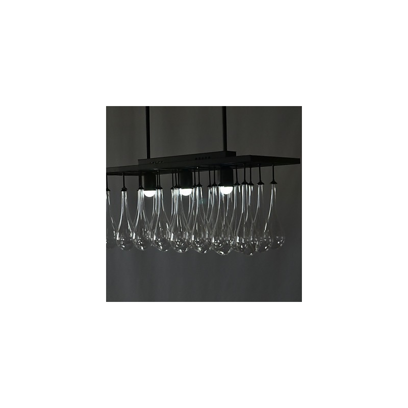 Moderne moderne krystalmaleri metal lysekrone