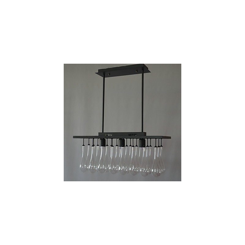 Moderne moderne krystalmaleri metal lysekrone