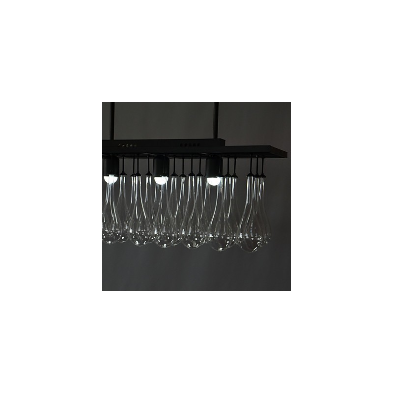Moderne moderne krystalmaleri metal lysekrone