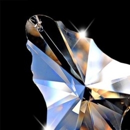 Cognac krystal lysekrone loftslampe med 35 lys