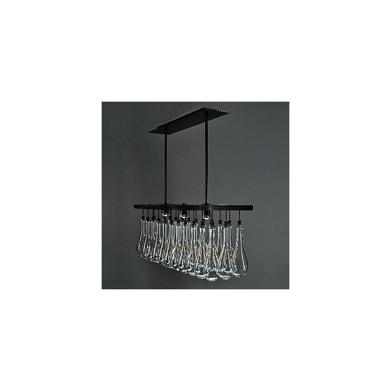 Moderne moderne krystalmaleri metal lysekrone