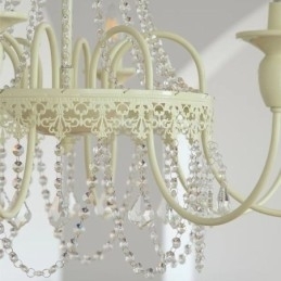 Nordisk Krystal Lysekrone Paint Craft Cream Loftslampe