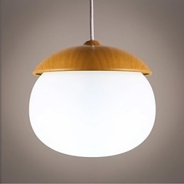 Moderne moderne mini-stil træbambus lysekrone