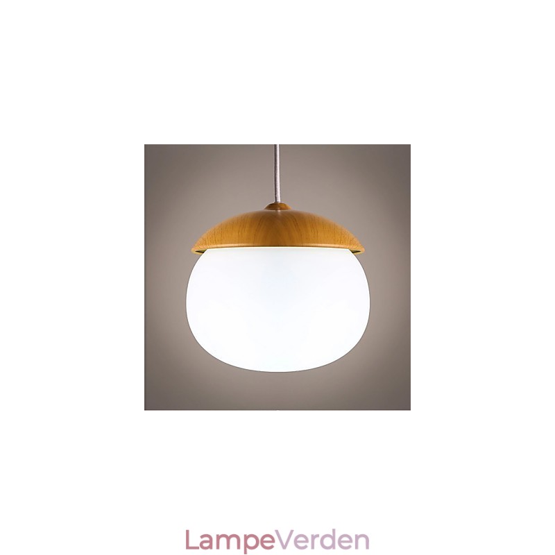 Moderne moderne mini-stil træbambus lysekrone