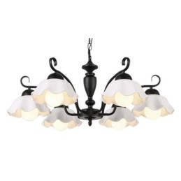 Nordisk Iron Pendel Form Glas Lampeskærm Lysekrone