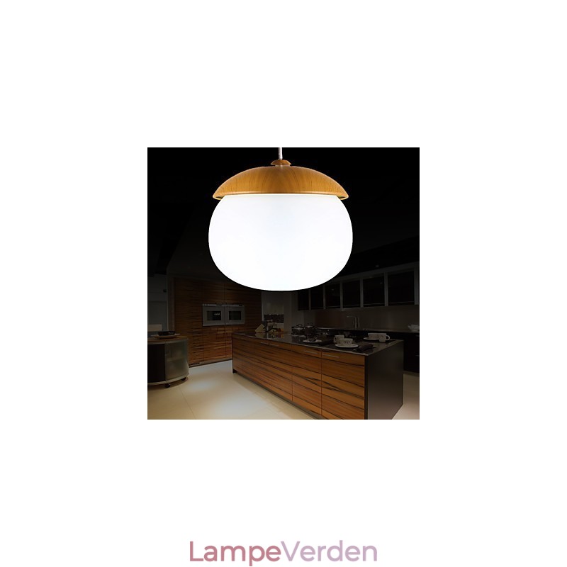 Moderne moderne mini-stil træbambus lysekrone