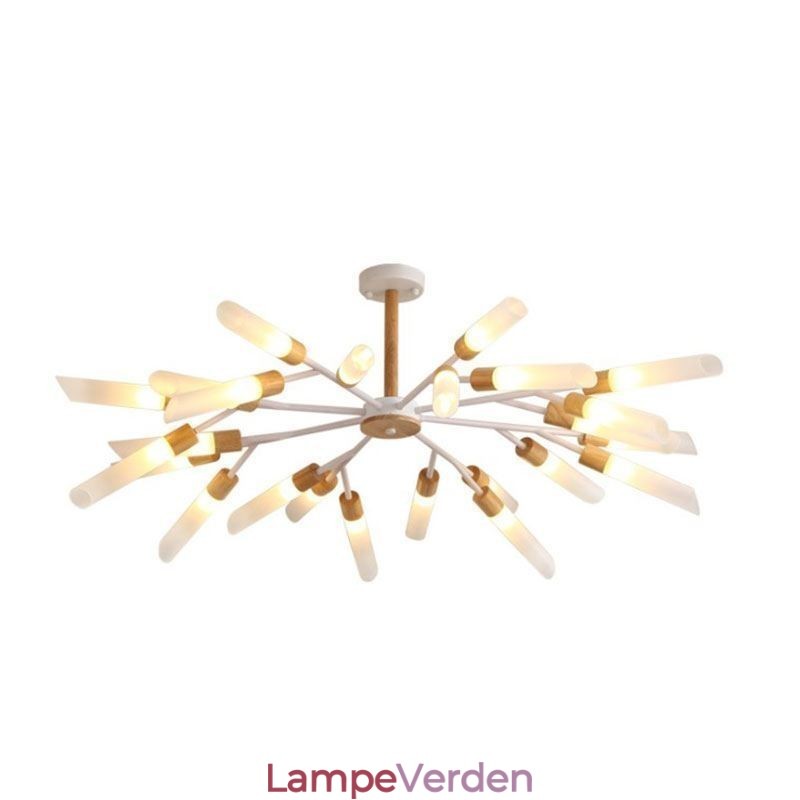 Nordisk Pendel Moderne Solid Wood Belysning