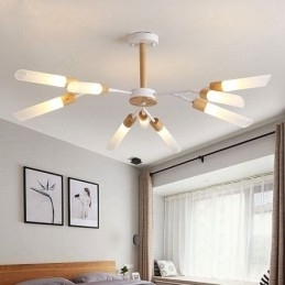 Nordisk Pendel Moderne Solid Wood Belysning