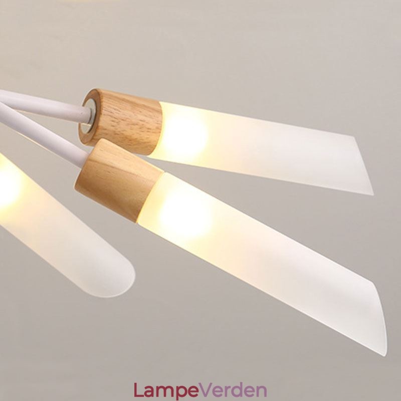 Nordisk Pendel Moderne Solid Wood Belysning