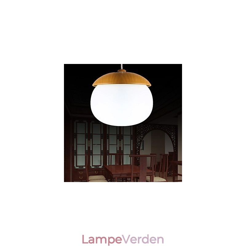 Moderne moderne mini-stil træbambus lysekrone
