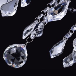 Elegant lilla krystal loftslys europæisk lysekrone