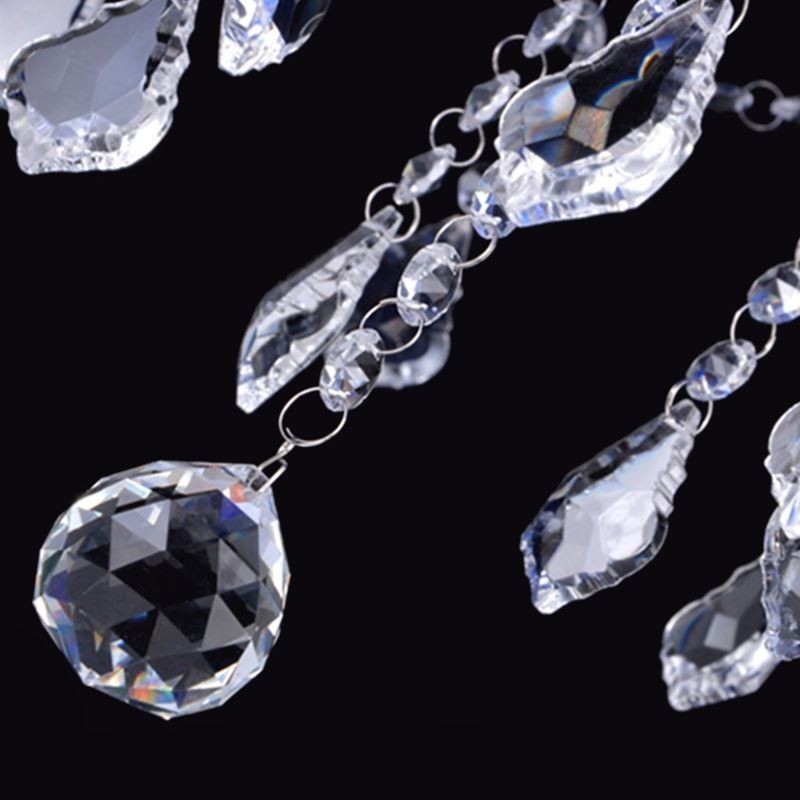 Elegant lilla krystal loftslys europæisk lysekrone