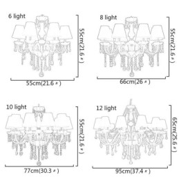 Europæisk krystal lysekrone Unik hvid Jade Pendel Light